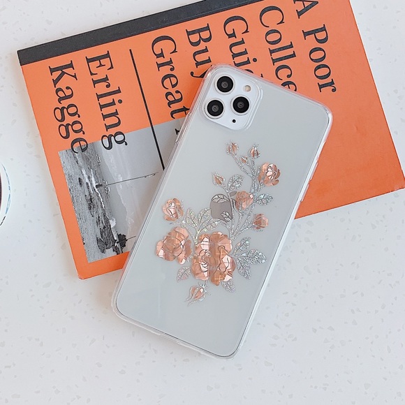 NEW iPhone 11/Pro/Max/XR/7/8/Plus Golden Rose case - Picture 3 of 5